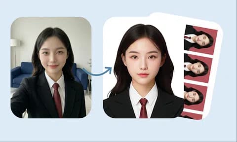 证件照功能效果示意